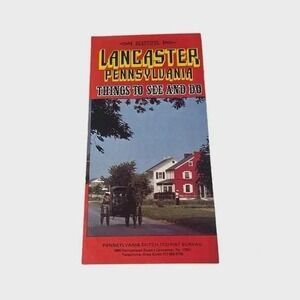 Lancaster Pennsylvania Things to See and Do Vintage Travel Brochure